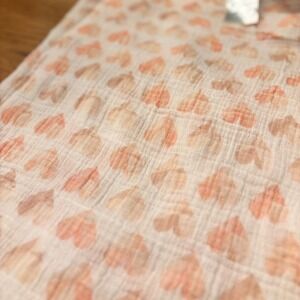 aden + anais Essentials Muslin Swaddle Blanket Heart Pink White Hearts Baby Gift